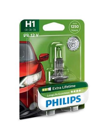 Autožárovka H1 Philips 12258LLECOB1, LongLife EcoVision