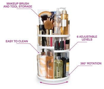 RIO MAKEUP STORAGE CAROUSEL