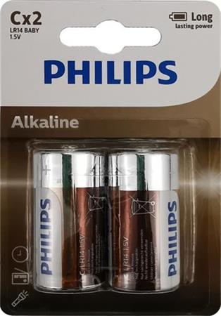 Baterie Philips LR14A2B/10 Alkalická C 2ks