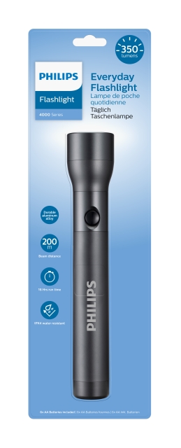 Svítilna Philips SFL4003T/10, černá, vzdálenost paprsků 200m