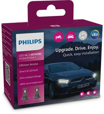 Philips autožárovka LED H7/H18 11972 12V U2500 CX 2ks v balení