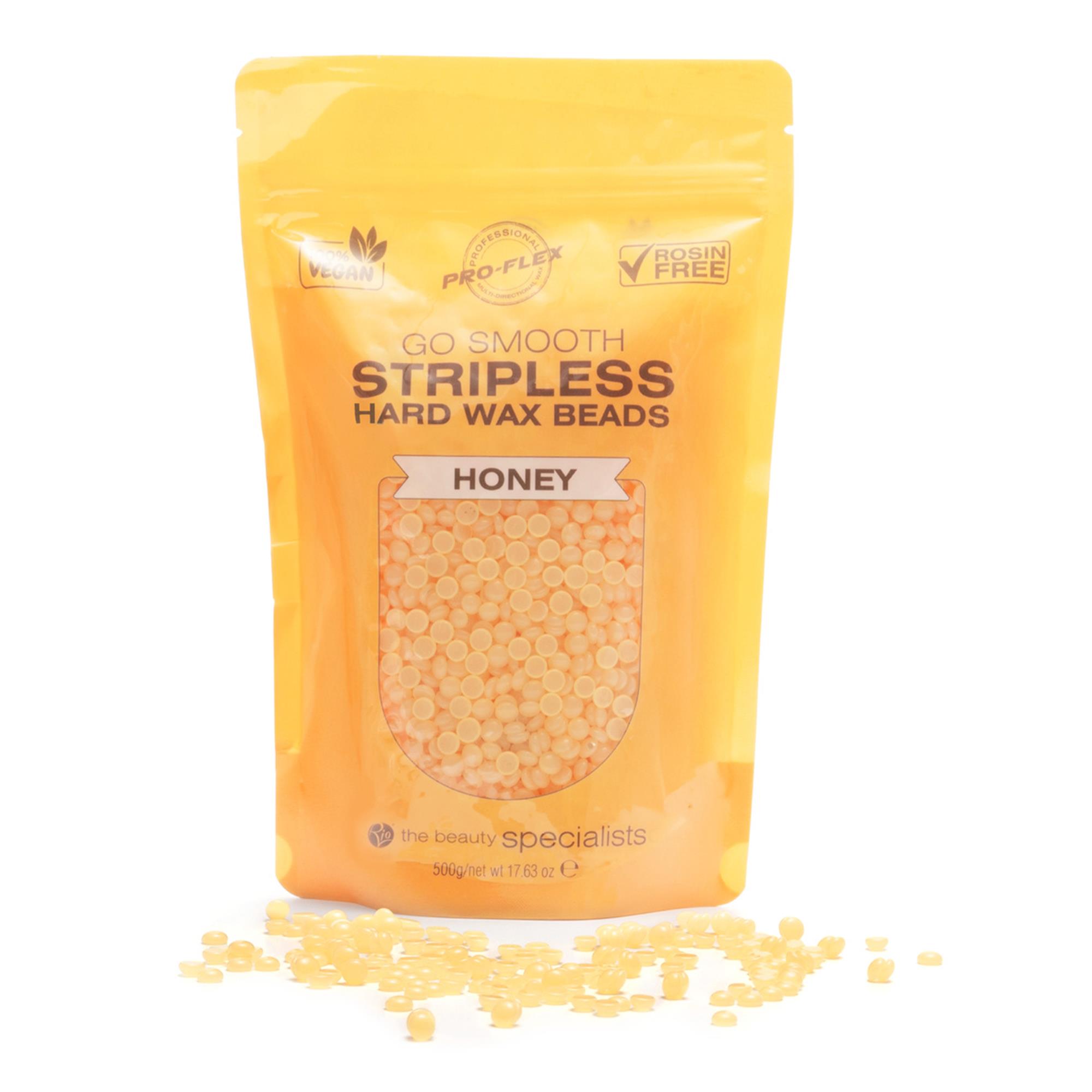 RIO Stripless hard wax beads 5x, HONEY