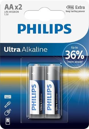 Baterie Philips LR6E2B/10 Ultra Alkalické AA 2ks