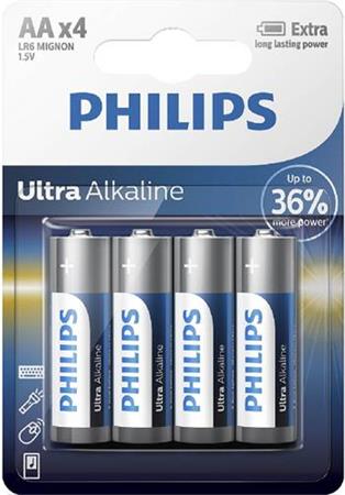 Baterie Philips LR6E4B/10 Ultra Alkalická AA 4ks