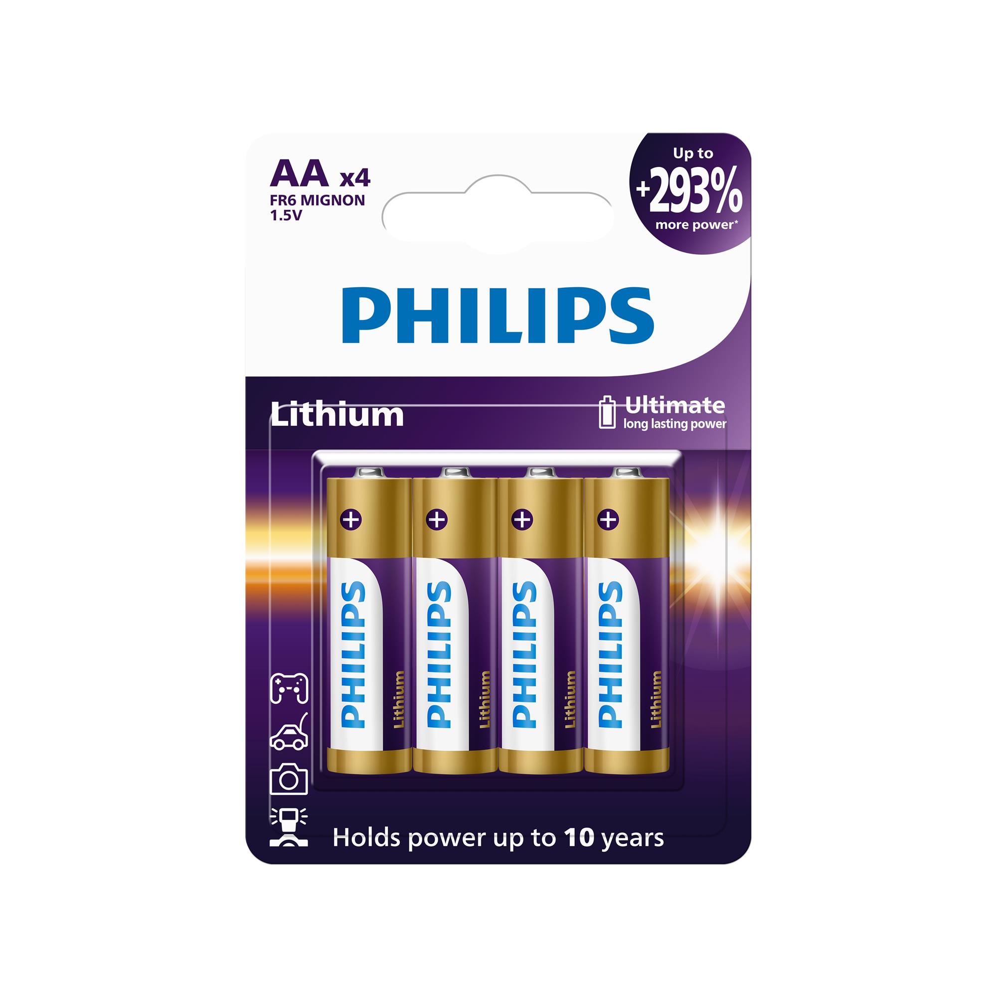 Baterie Philips FR6LB4A/10 Lithiová Ultra AA 4ks